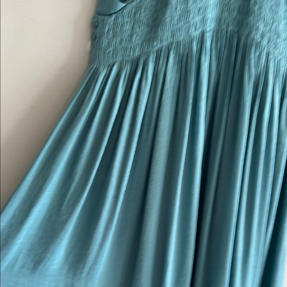 Urban Outfitters Teal Green Strapless Empire Midi Dress Women's XS - Picture 12 of 16